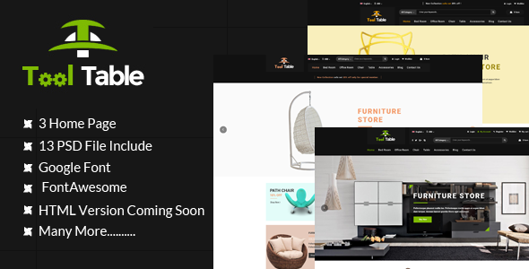 Tool Table Commerce - ThemeForest 19244035