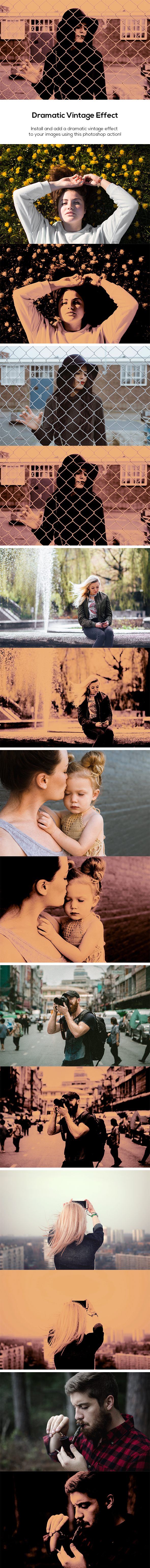 Dramatic Vintage Effect - Photo Effects Actions