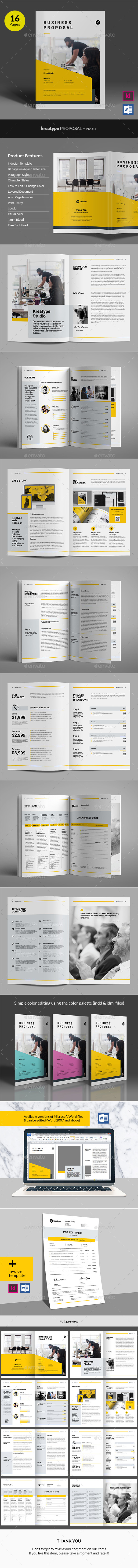 Kreatype Business Proposal v05 - Proposals & Invoices Stationery