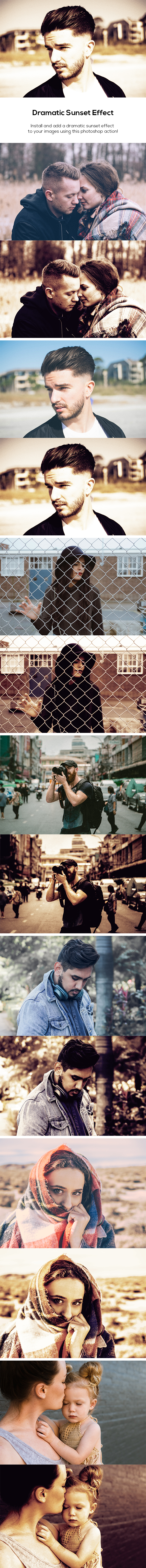 Dramatic Sunset Effect - Photo Effects Actions