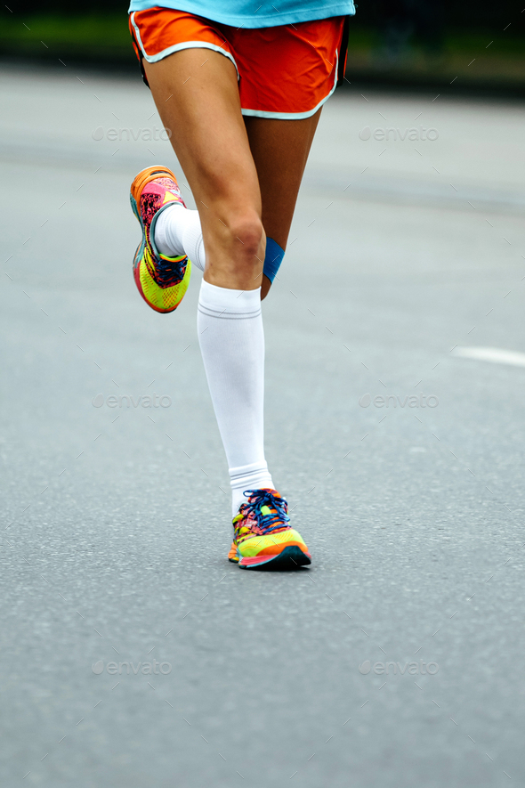 Legs Woman Runner Athlete