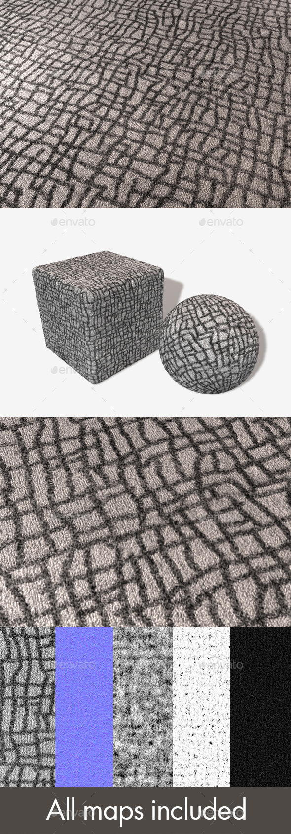 Grey Sketch Carpet - 3Docean 20005450