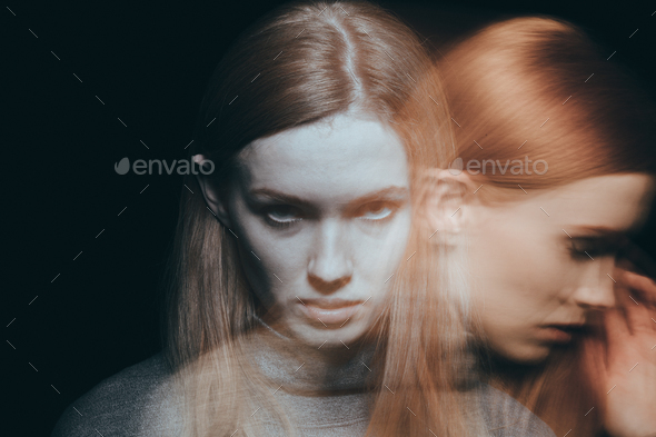 Woman feeling grief and sorrow - Stock Photo - Images