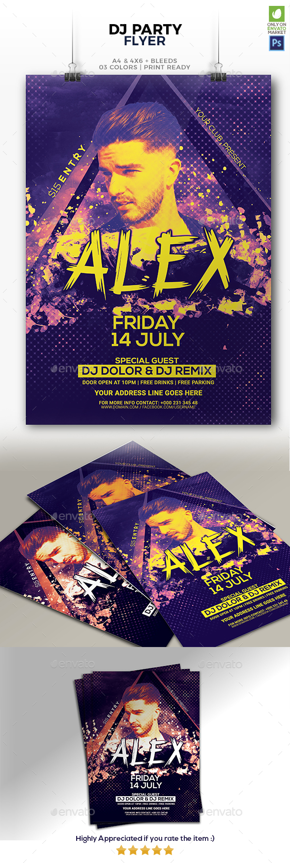 DJ Flyer - Clubs & Parties Events