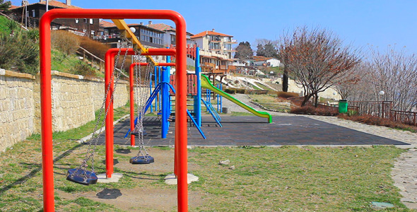 Playground With Swings