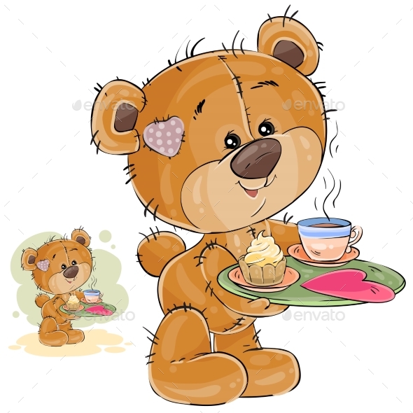 Loving Brown Teddy Bear - Animals Characters