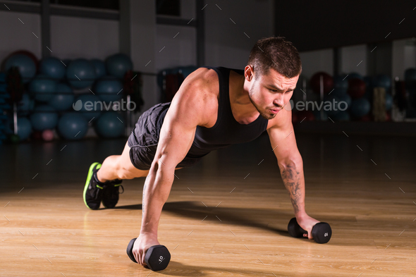 Barbell Push up