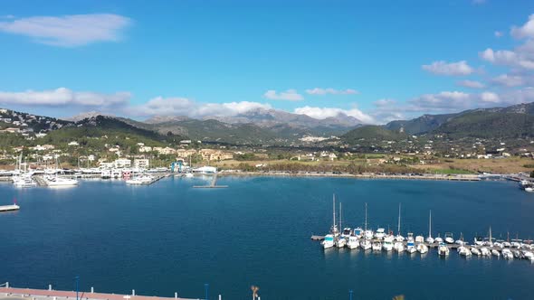 Aerial: The port of Andratx alt