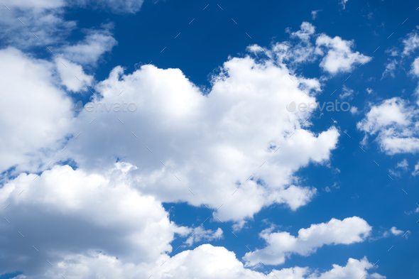 Blue sky and clouds - Stock Photo - Images