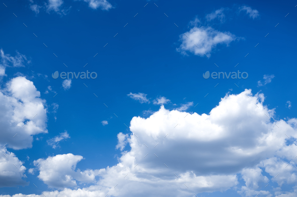 Blue sky and clouds - Stock Photo - Images