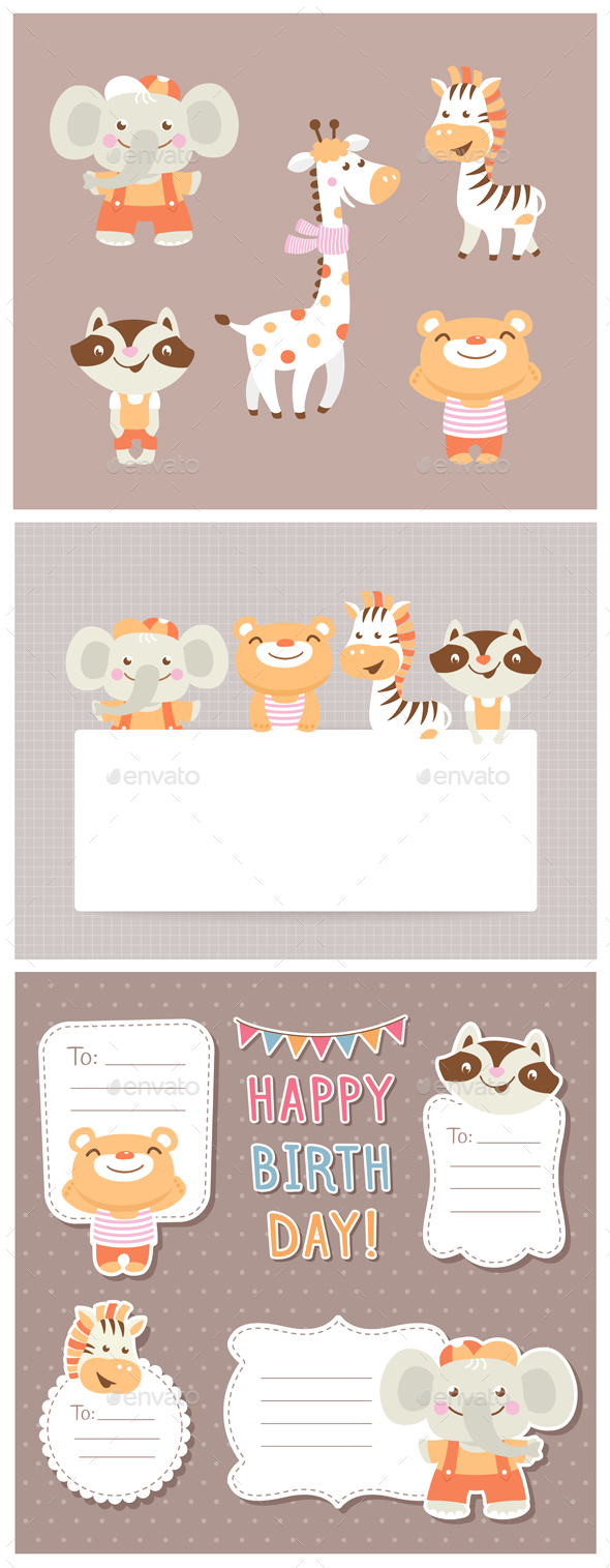 Cartoon Zoo - Animals Characters