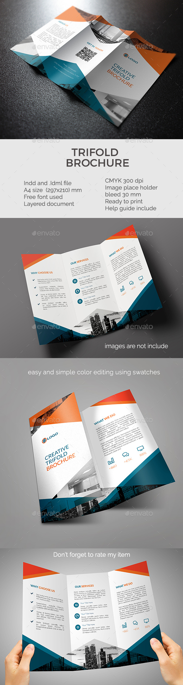 trifold brochure template - Corporate Brochures