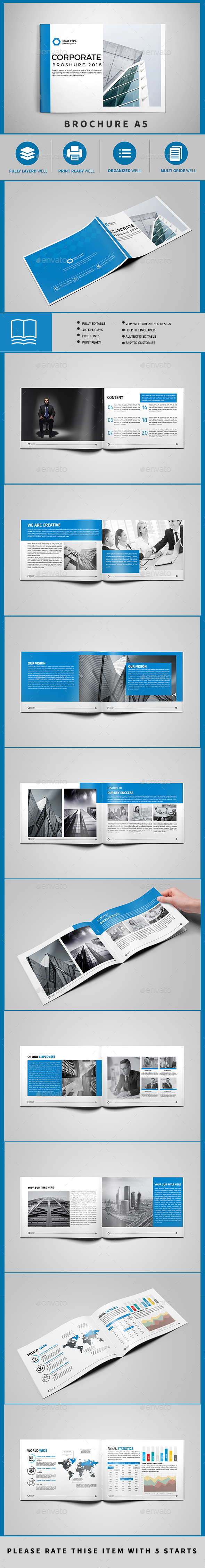 Brochure Template A5 - Brochures Print Templates