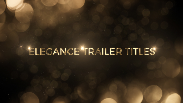 Elegance Trailer Titles - VideoHive 20010763