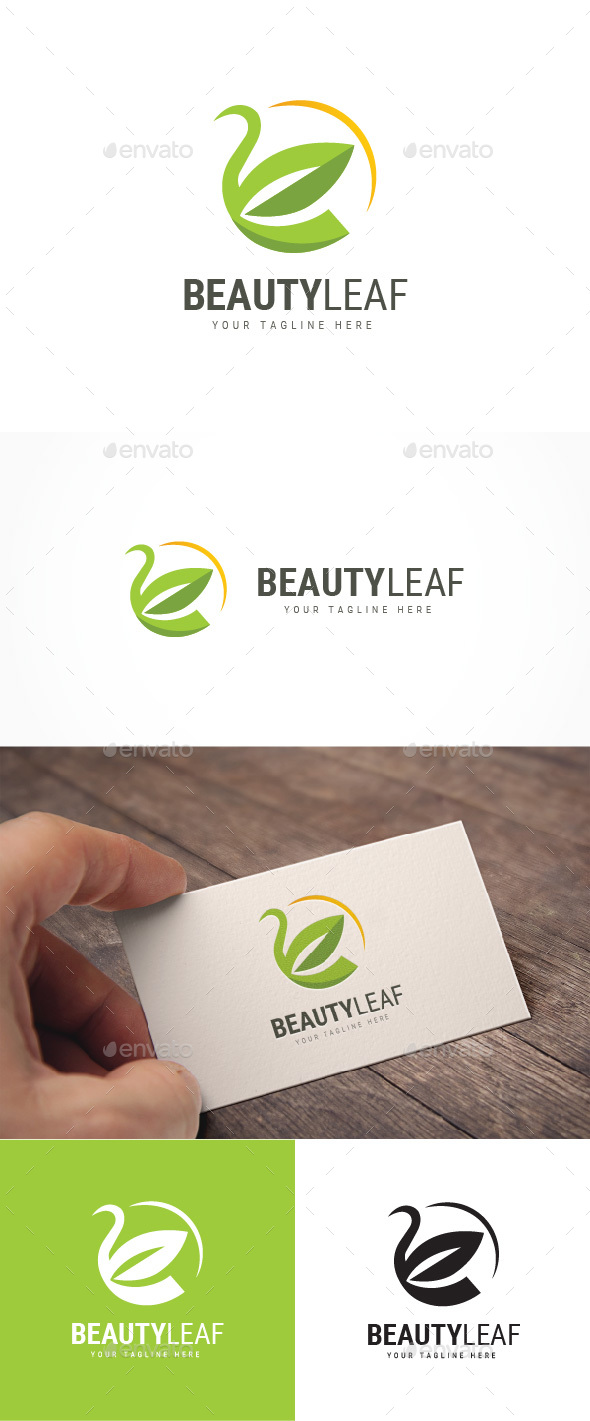 Beauty Leaf Logo - Nature Logo Templates