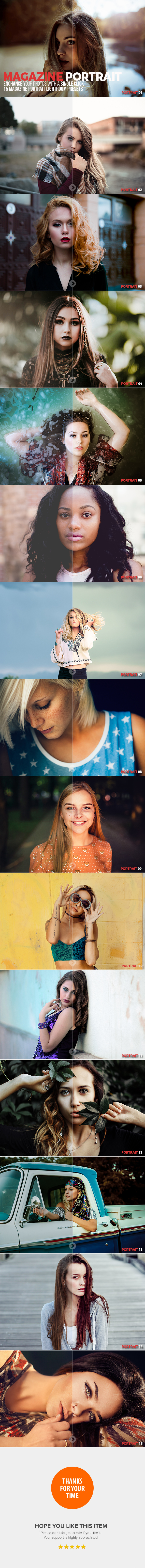 15 Magazine Portrait Lightroom Presets - Portrait Lightroom Presets