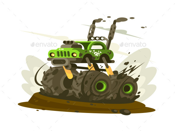 SUV Monster Truck - Miscellaneous Vectors