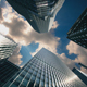 Skyscrapers with Running Clouds - VideoHive Item for Sale