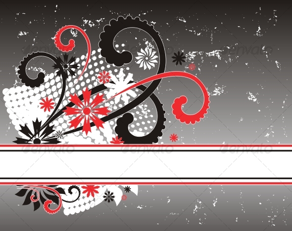 Floral frame - Backgrounds Decorative