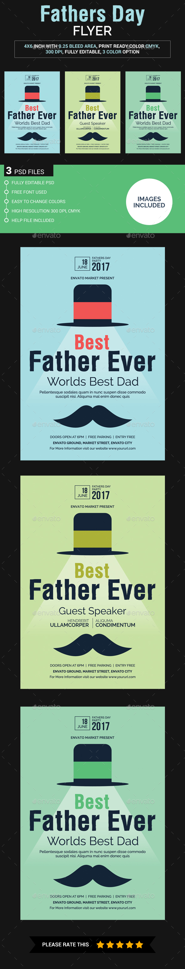 Fathers Day Flyer - Events Flyers