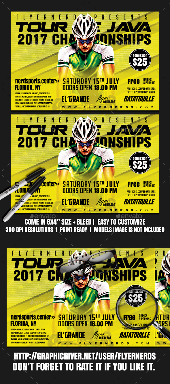 Tour De Java 2K17 Sports Flyer - Sports Events