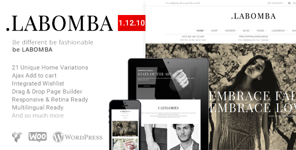 Labomba - Responsive Multipurpose WordPress Theme - WooCommerce eCommerce