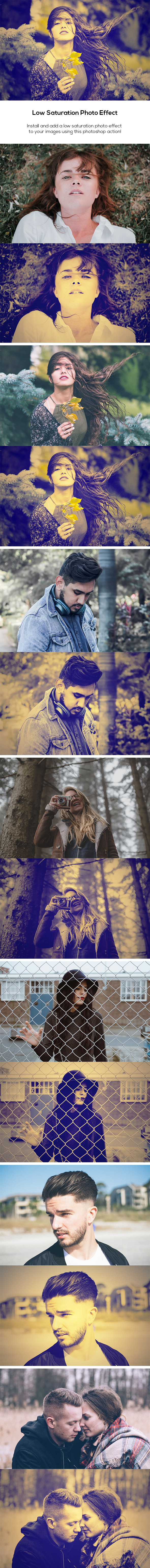 Low Saturation Photo Effect - Photo Effects Actions