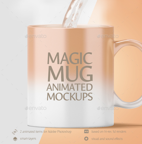 Download Magic Mug Animated Mockup by rebrandy | GraphicRiver