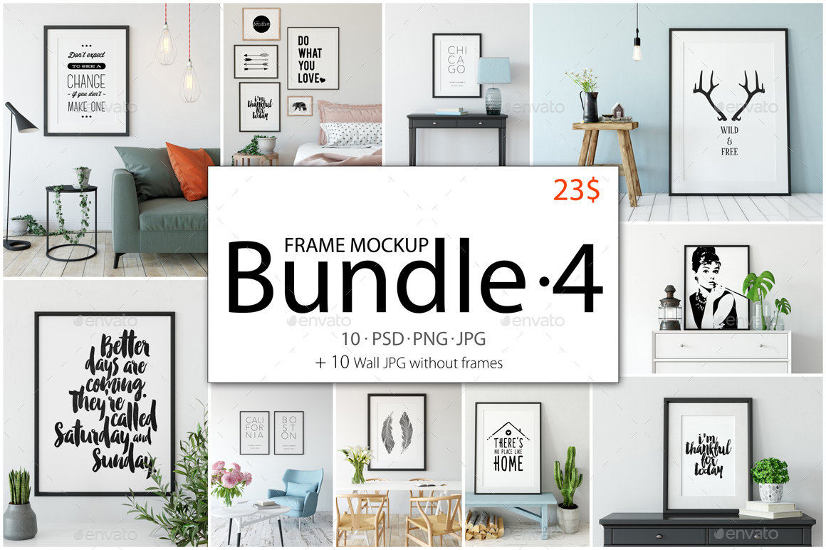 Download Frame Mockup Bundle Vol 4 By Feverik Graphicriver