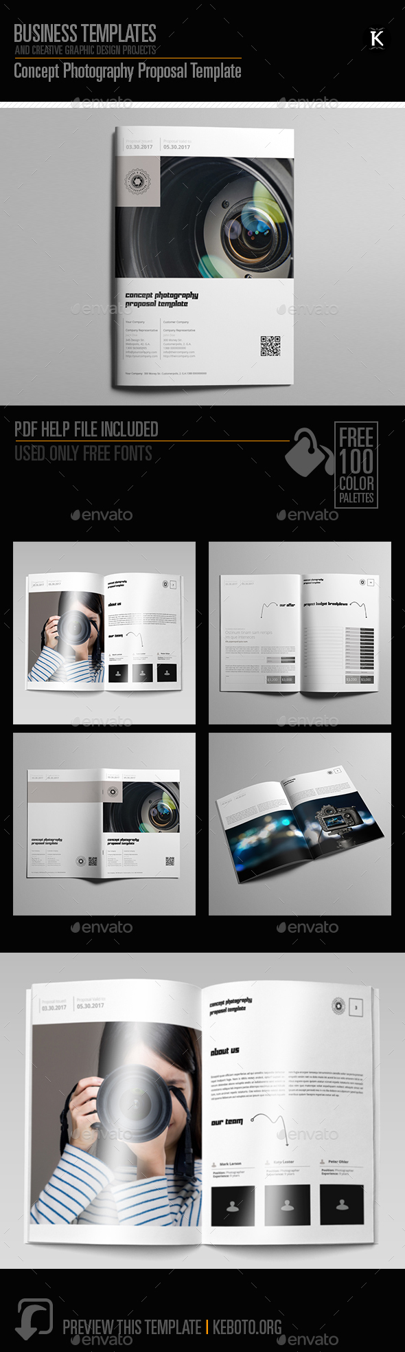 Concept Photography Proposal Template - Proposals & Invoices Stationery