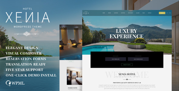 HOTEL XENIA - Hotel WordPress theme - Travel Retail