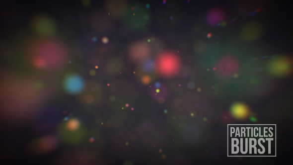 Colorful Particles Burst Overlay And Background V2