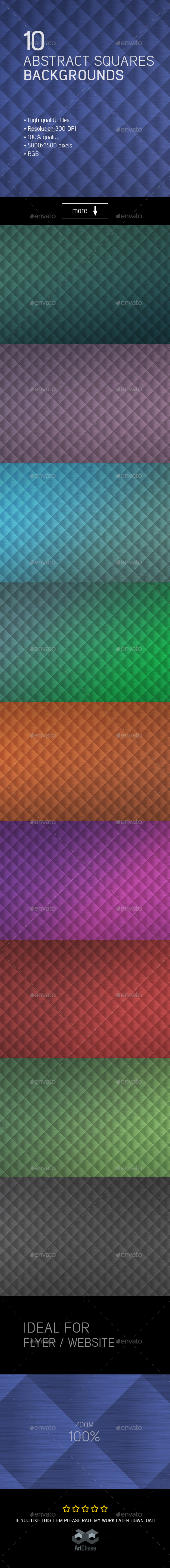 10 Abstract Squares Backgrounds - Abstract Backgrounds