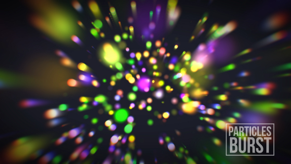 Colorful Particles Burst Overlay And Background V3