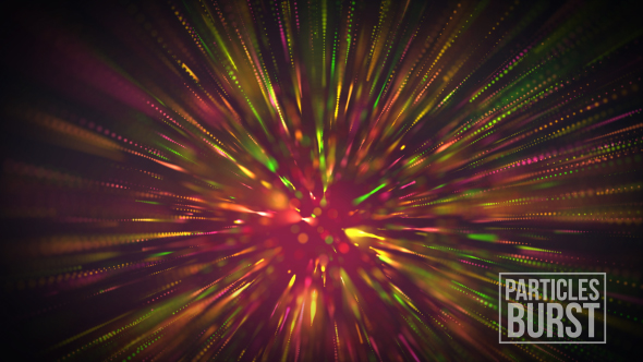 Colorful Particles Burst Overlay And Background V4