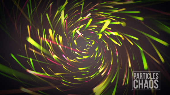 Green And Pink Particles Chaos Overlay And Background Loop