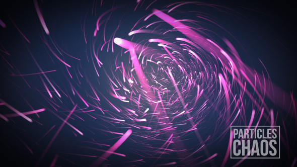 Pink Particles Chaos Overlay And Background Loop