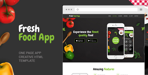Fresh Food App - ThemeForest 19901878