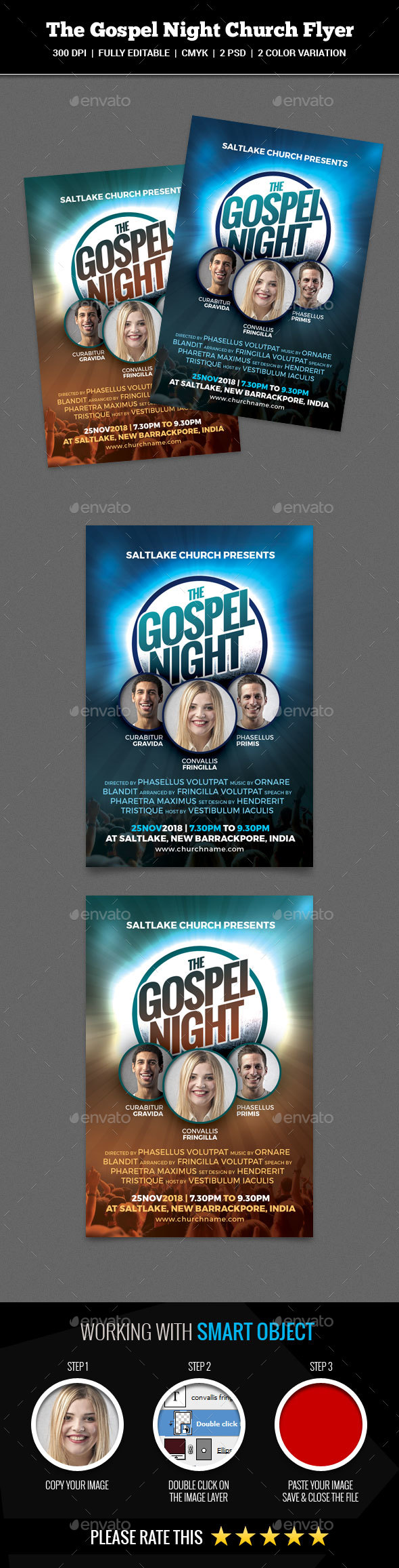 The Gospel Night Church Flyer - Church Flyers