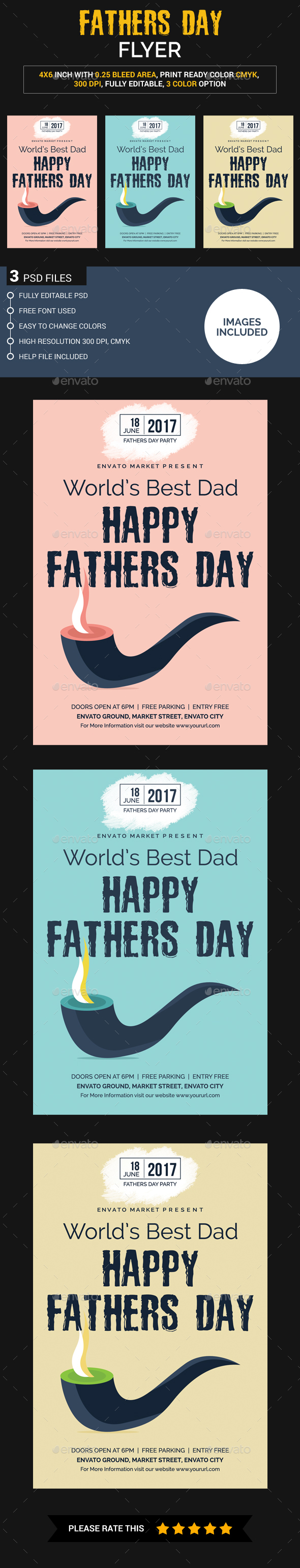 Fathers Day Flyer - Events Flyers