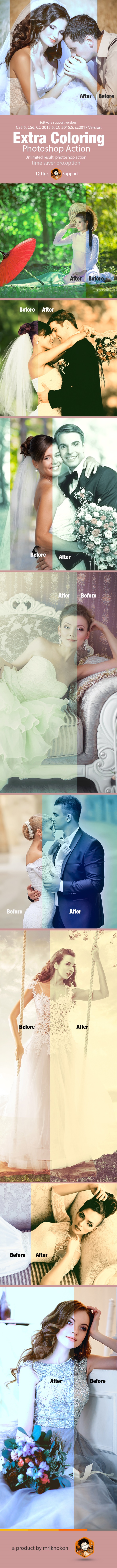 Extra Coloring Action - Photo Effects Actions