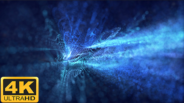 Blue Energy Particles Background by Evolution_Studio | VideoHive
