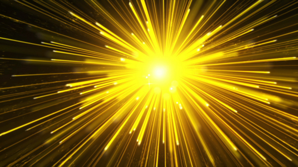 Yellow Particles Line Radiation Background
