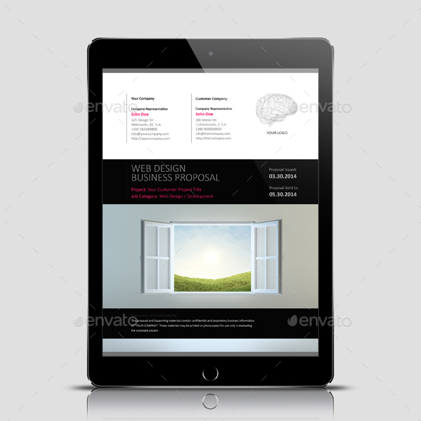 sample proposal letter for website design