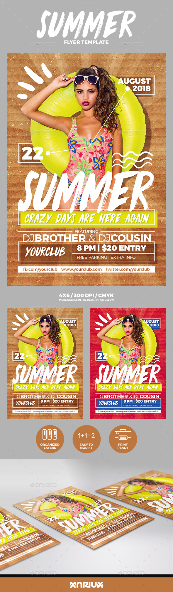 Summer Flyer - Clubs & Parties Events