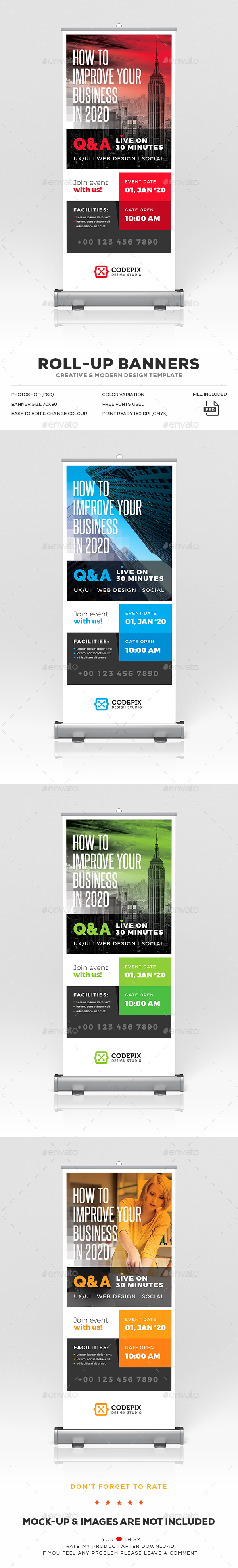 Roll-Up Banner - Signage Print Templates