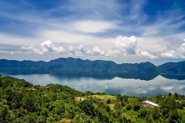 Lake Maninjao in Sumatra - Stock Photo - Images