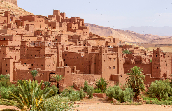 Ait Benhaddou, moroccan ancient fortress - Stock Photo - Images