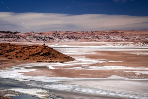 Salar near the Moon Valley - Stock Photo - Images