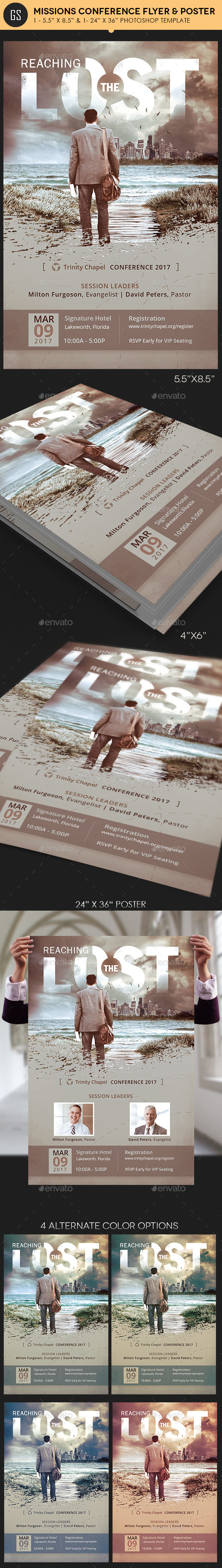 Missions Conference Flyer Poster Template - Church Flyers